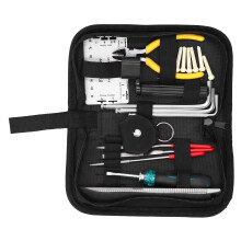 Kit de réparation de guitare de 23 pièces, règle de 15 cm, sac de 20 x 10 x 5 cm