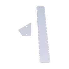 Ensemble d’outils de mesure pour guitare : argent 10x5 cm et 42x3,7 cm