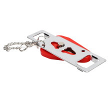 Serrure de porte de voyage rouge 42x35x130 mm 125 g PP+SS
