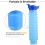 Bouteille urinaire pliable - portable, unisexe bleu 8