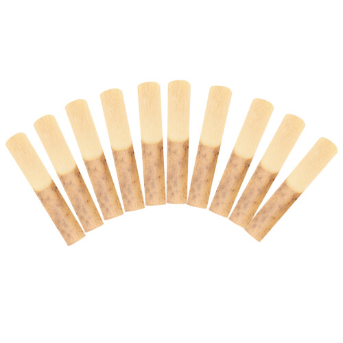 10 pièces d’anches de clarinette si bémol 2,5 couleur bois de bambou 1
