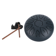 Tambour à langue en acier 11-notes 6 pouces Sanskrit handpan