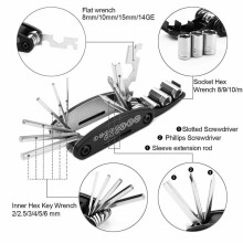 Kit d'outils de réparation pour sacoche de selle avec pompe pour VTT
