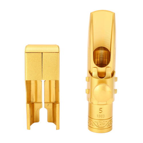 Bocchino per sassofono alto, dimensione 5C, 5 fori, in ottone. 2