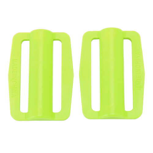 2 pezzi di pesi da immersione in plastica gialla fluorescente 1