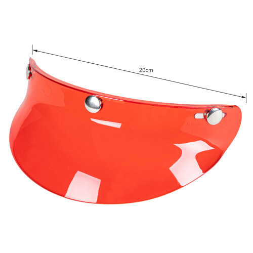 3-Snap Visier Flip-Up Scheibe für Open-Face-Motorradhelme 1