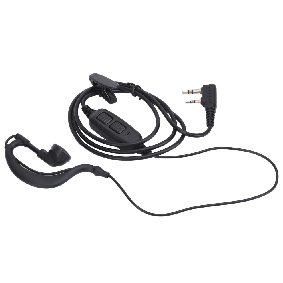Walkie Talkie Earpiece Dual Ptt Headset With Earplug Sleeve For Baofeng Uvâ82 Uvâ82L Uvâ89 Uv8d 8741322795107