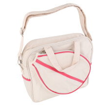 Borsa a spalla per badminton di grande capacità Oxford bianco