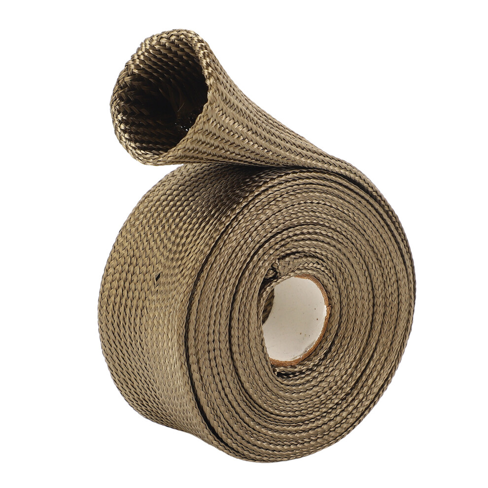 Hose Heat Shield Sleeve 9.8Ft Basalt Fiber Fireproof Exhaust Pipe Heat Resistant Insulation Wrap Roll For Motorcycle Car 9361322795304