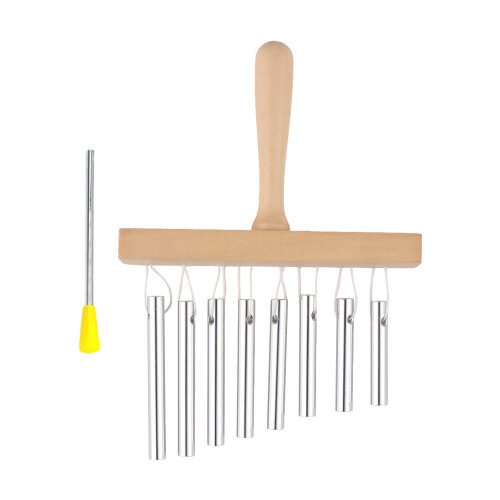 Carillons à barres 8-notes, cloches à main, 16,6  12,5  4,2 cm, or 2