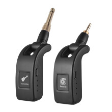 Système de guitare sans fil 2,4G 3,7V/250mAh 113,32 cm Noir