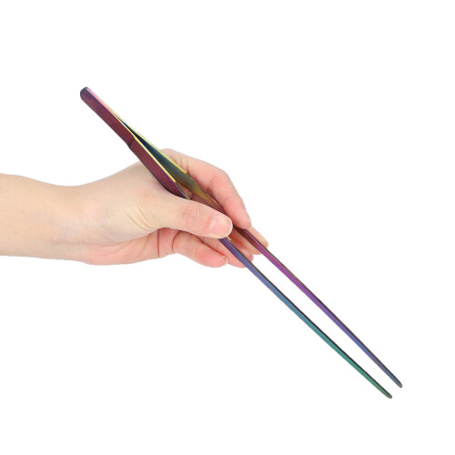 Pince à aquarium en acier inoxydable de 27 cm colorée 2