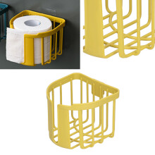 Étagère de toilette à grande capacité 11 cm 14 cm 13,5 cm Jaune