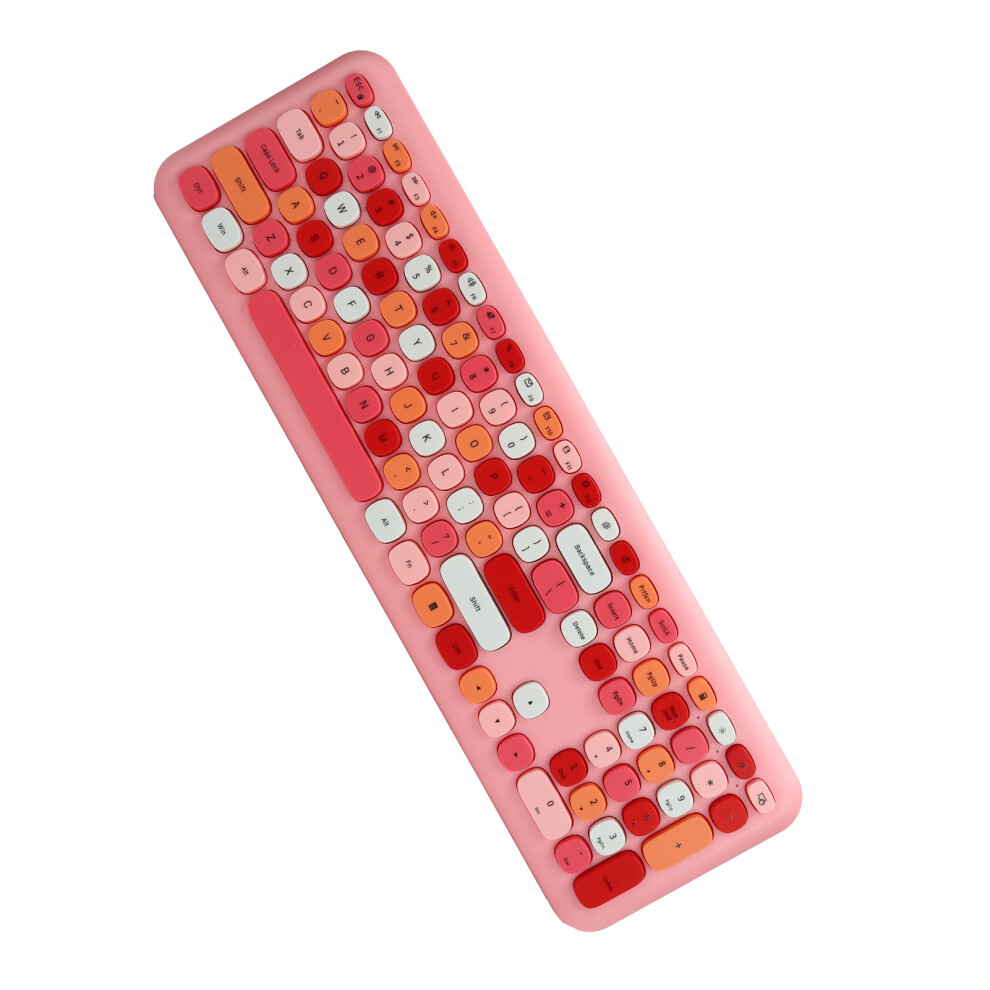 Wireless Keyboard Mouse Set 2.4G Wireless 110 Keys Keyboard Mouse Computer Accessorypink 8041322796969