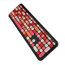 Clavier et souris sans fil 2,4 GHz, 110 touches, noir