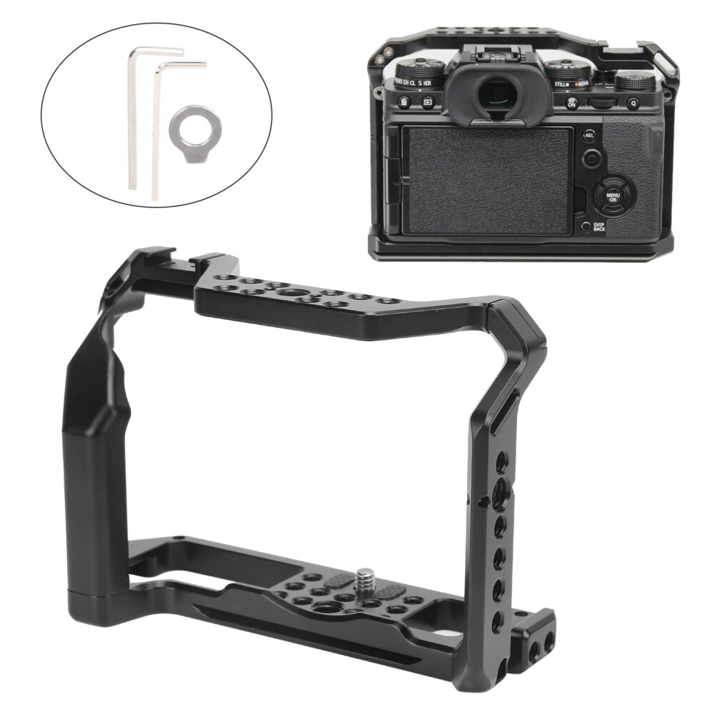 Aluminum Alloy Camera Protective Cage Film For Fuji XâT4 Camera With Cold Shoe Mount 8781322797923