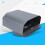 Cache-vent mural en acier inoxydable 100 mm gris 13