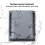 Cache-vent mural en acier inoxydable 100 mm gris 4