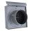 Cache-vent mural en acier inoxydable 100 mm gris 14