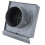 Cache-vent mural en acier inoxydable 100 mm gris 2