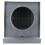 Cache-vent mural en acier inoxydable 100 mm gris 5