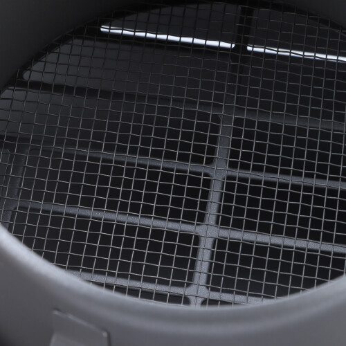Cache-vent mural en acier inoxydable 100 mm gris 2