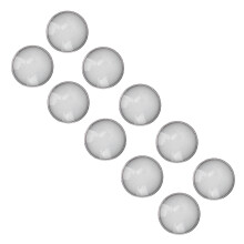 10 pièces de points lumineux bleus pour lunette, diamètre 2 mm, pièces de cadran de montre