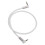 Câble audio 3,5 mm à angle droit de 90 stéréo AUX 0,5 m 14