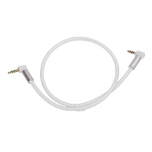 Câble audio 3,5 mm à angle droit de 90 stéréo AUX 0,5 m