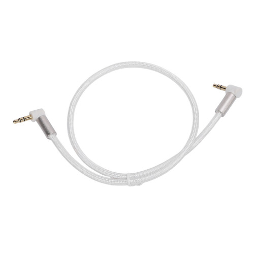Câble audio 3,5 mm à angle droit de 90 stéréo AUX 0,5 m