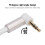 Câble audio 3,5 mm 1,5 m 90 angle droit nylon 4