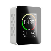Détecteur de CO2 1200mAh 90x70x35mm Noir/Blanc