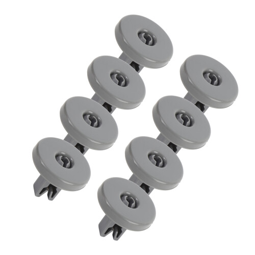 Set di 8 ruote in ABS per cestello della lavastoviglie