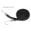 10 Stück schwarze robuste Gummiseile 2 cm, 2,5 m 2