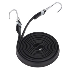 10 Stück schwarze robuste Gummiseile 2 cm, 2,5 m