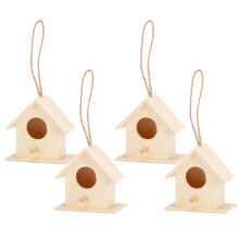 4 pezzi di nidi in legno - scatola di allevamento appesa da 5,1 oz