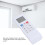 Télécommande pour climatiseur, ABS, taille standard, AAA2, noir 4