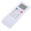 Télécommande pour climatiseur, ABS, taille standard, AAA2, noir 15