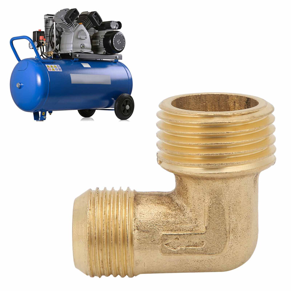 1100W Air Compressor 90 Degree Elbow Brass 1ÂWay Check Valve Accessories Fittings1/2X3/8 With Chamfer 9471322805429