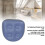 Sedia gonfiabile blu per spa 47x37x15 cm 6