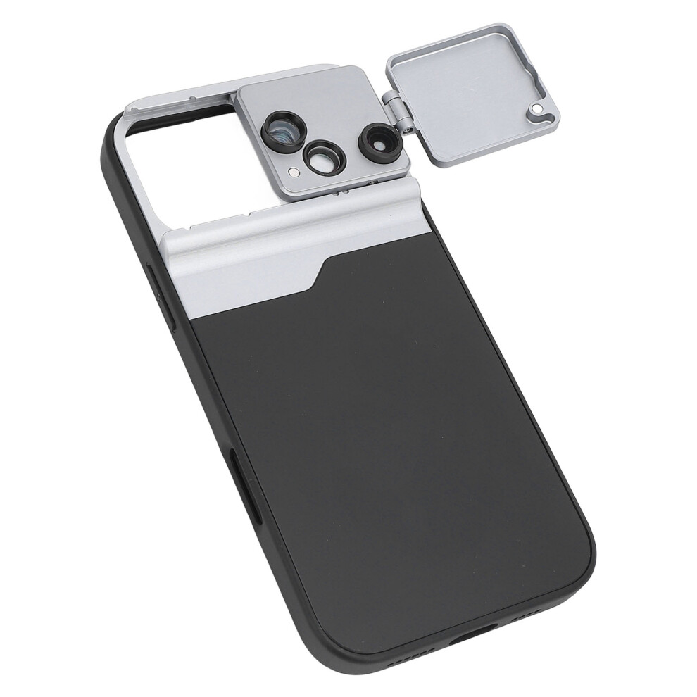Phone Camera Lens Kit with Case for 16 Pro Max 2X Telephoto Lens 10X Macro 0.35X 180 Degree Fisheye Lens