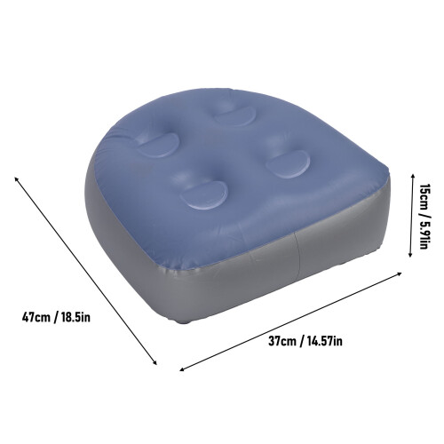 Sedia gonfiabile blu per spa 47x37x15 cm 1