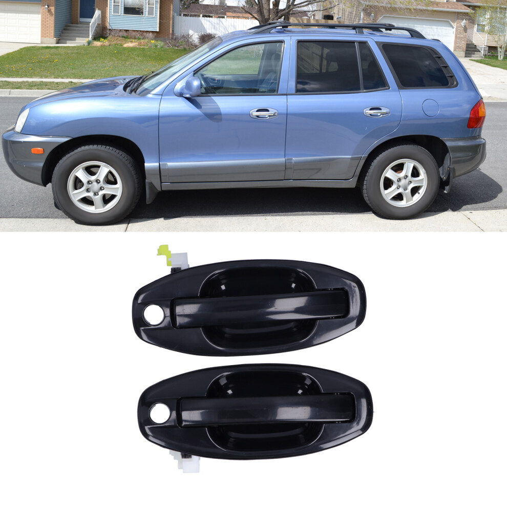 Pair Car Door Handle Front Left Right 8265026000 For Hyundai Santa Fe Lx 2001Â2005 4671322806005