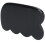Planche gua sha en pierre noire portable outil d'acupuncture 10