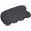 Planche gua sha en pierre noire portable outil d'acupuncture 12