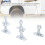 5pcs L Track Double Lug Threaded Stud Nut Fitting M10x45mm for Truck Bed Trailer Cargo Control 5