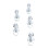 5pcs L Track Double Lug Threaded Stud Nut Fitting M10x45mm for Truck Bed Trailer Cargo Control 16