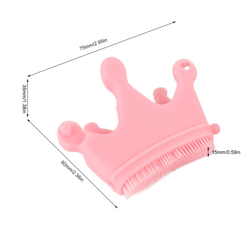 2 pièces de brosse séparatrice d’ongles en silicone rose 1
