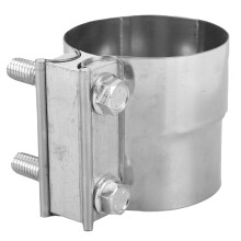 Collier d'échappement en acier inoxydable de 3 po – coupleur à recouvrement