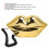 Téléphone jaune doré en forme de lèvres avec Line, stockage 5